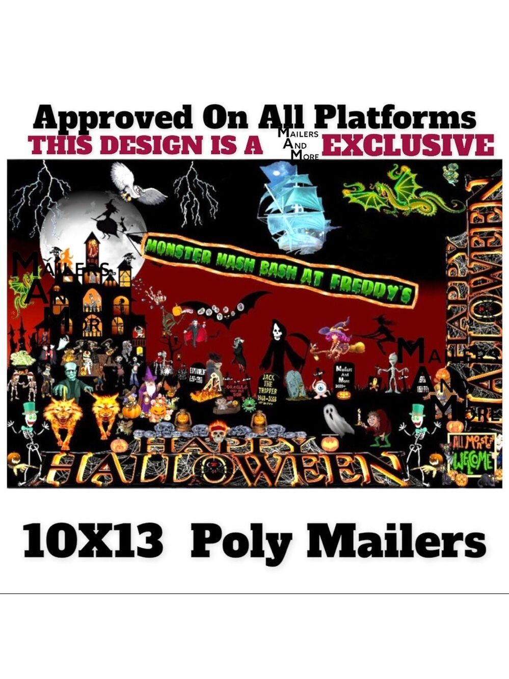50 10X13 Poly Mailers HALLOWEEN Envelopes PRICE FIRM Fall - Picture 7 of 12
